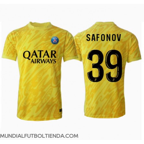 Camiseta Paris Saint-Germain Matvei Safonov #39 Portero Tercera Equipación Replica 2024-25 mangas cortas